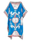 Rianna + Nina Olympic Tependris Printed Silk Kaftan
