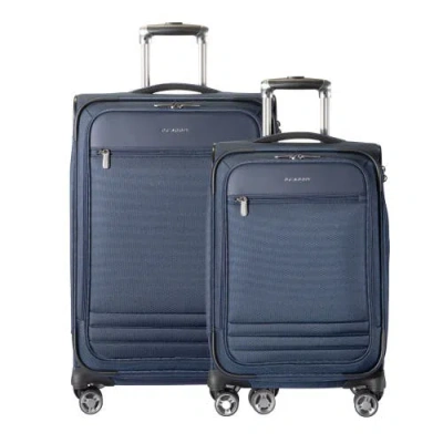 Ricardo Beverly Hills Ashbury Softside Expandable 2 Piece Set In Blue