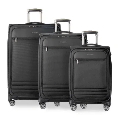 Ricardo Beverly Hills Ashbury Softside Expandable 3 Piece Set In Black