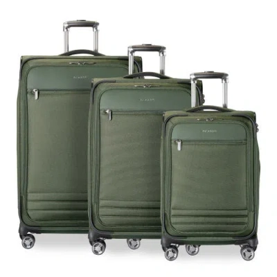 Ricardo Beverly Hills Ashbury Softside Expandable 3 Piece Set In Green