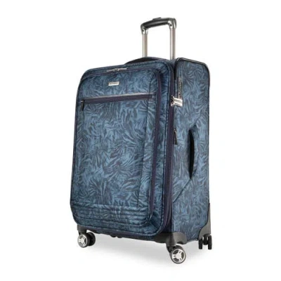 Ricardo Beverly Hills Avalon Softside 24" Checked Spinner In Blue