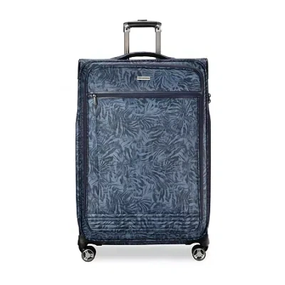 Ricardo Beverly Hills Avalon Softside Checked Spinner Luggage In Blue