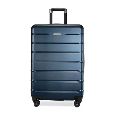 Ricardo Beverly Hills Cambria 24 Inch Hardside Checked Spinner Luggage In Blue
