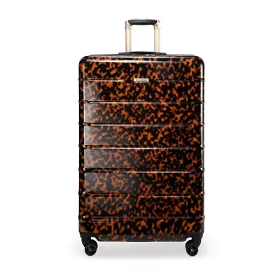 Ricardo Beverly Hills Cambria Hardside Checked Spinner Luggage In Brown