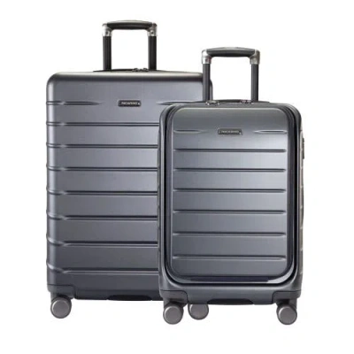 Ricardo Beverly Hills Santa Rosa Hardside Expandable 2 Piece Set 20" Front Access Carry On & 24" Che In Graphite
