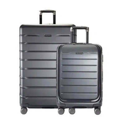 Ricardo Beverly Hills Santa Rosa Hardside Expandable 2 Piece Set 20" Front Access Carry On & 28" Che In Graphite
