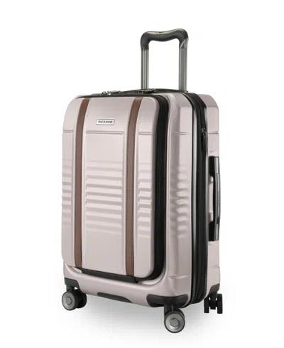 Ricardo Cabrillo 4.0 Carry-on With Fastaccess Front Pocket Spinner Suitcase In Butter Cream