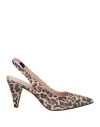Riccardo Cartillone Woman Pumps Beige Size 11 Leather