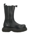 Riccardo P Woman Boot Black Size 10 Leather In Black