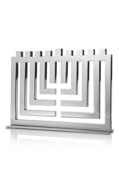 Ricci Argentieri 3d Cutout Menorah In Silver