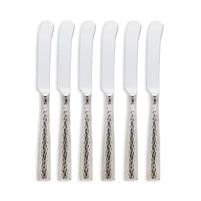 Ricci Argentieri Anvil 6-piece Pate Knife Set In Silver