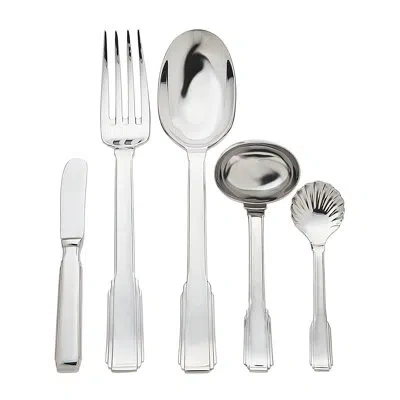 Ricci Argentieri Art Deco 5 Piece Hostess / Serving Set