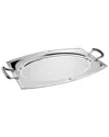 Ricci Argentieri Art Deco Silver Plated Oval Handled Tray