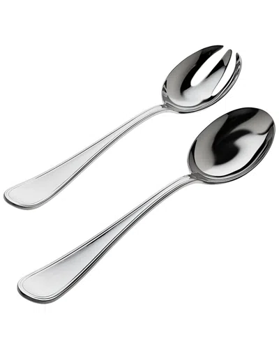 Ricci Argentieri Ascot 18/10 Stainless Steel Salad Serving Set In Gray