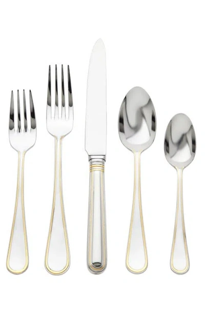 Ricci Argentieri Ascot 20-piece Flatware Set In Gold