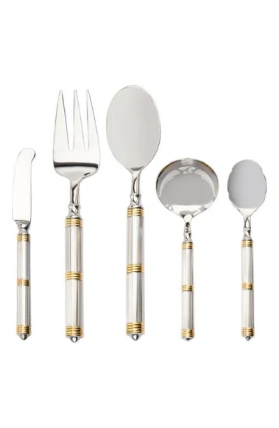 Ricci Argentieri Castello 5-piece Hostess Set In Silver