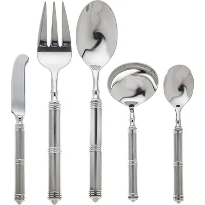 Ricci Argentieri Castello 5-piece Hostess Set In Silver