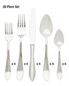 Ricci Argentieri Contorno 18/10 Stainless Steel 20pc Flatware Set, Service For 4