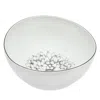 Ricci Argentieri Dahlia Dinnerware Serving Bowl In White/black