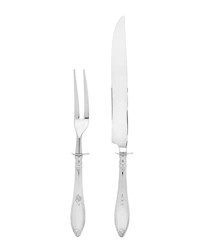 Ricci Argentieri Donatello 18/10 Stainless Steel Carving Set In Gray