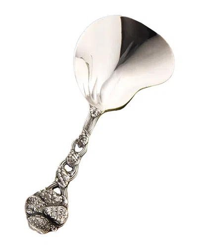 Ricci Argentieri Epns Silver Plated Berry Spoon In Brown
