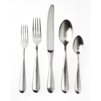 Ricci Argentieri Florence 5 Piece 18/10 Stainless Steel Flatware Set, Service For 1