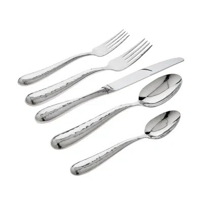 Ricci Argentieri Florence 5 Piece 18/10 Stainless Steel Flatware Set, Service For 1