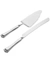 RICCI ARGENTIERI RICCI ARGENTIERI FRANCESCA 18/10 STAINLESS STEEL 2PC CAKE KNIFE & SERVER SET