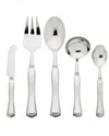 RICCI ARGENTIERI RICCI ARGENTIERI FRANCESCA 18/10 STAINLESS STEEL SATIN 5PC HOSTESS SET