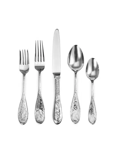 Ricci Argentieri Japanese Bird 5-piece Stainless Steel Flatware Set