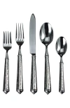 Ricci Argentieri Leopardo 20-piece Flatware Set In Silver