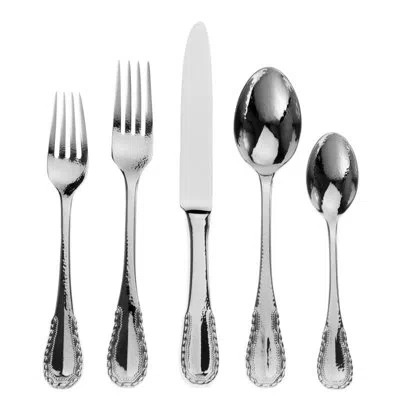 Ricci Argentieri Merletto 20 Piece 18/10 Stainless Steel Flatware Set, Service For 4