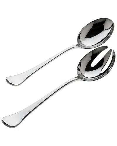 Ricci Argentieri Modigliani 18/10 Stainless Steel 2pc Salad Server Set In Gray