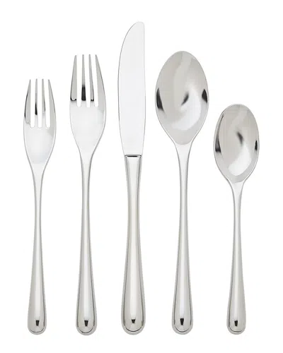 Ricci Argentieri Pallone 18/10 Stainless Steel 20pc Flatware Set, Service For 4 In Gray