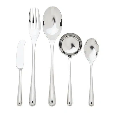 Ricci Argentieri Pallone 5 Piece Hostess Set In Silver