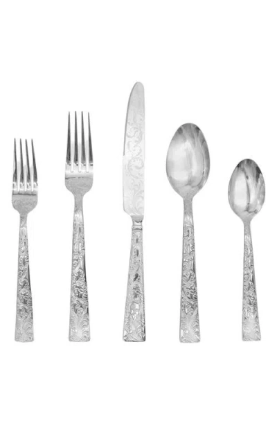 Ricci Argentieri Parisian Garden 20-piece Flatware Set In Silver