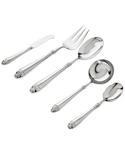 Ricci Argentieri Renaissance 18/10 Stainless Steel 5pc Hostess Set In Gray