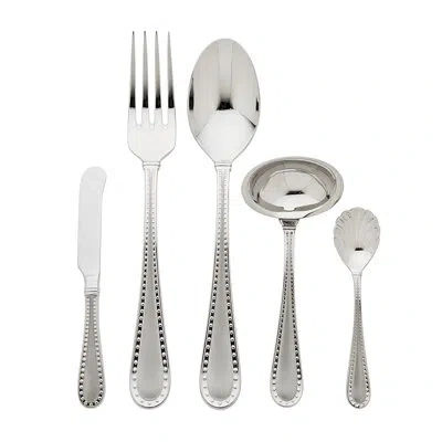 Ricci Argentieri Rivets 5 Piece Hostess Set In Satin