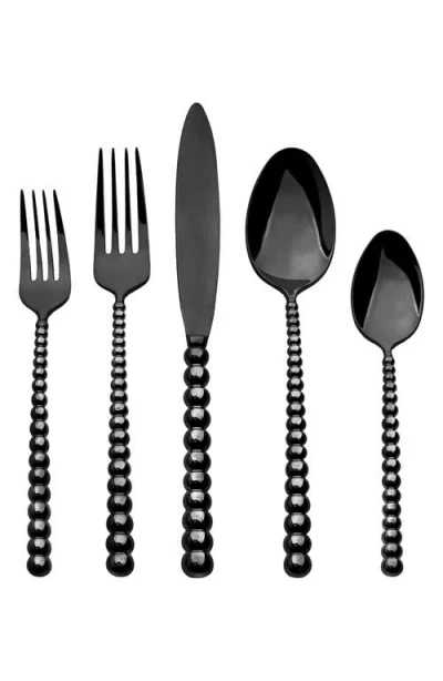 Ricci Argentieri Rondure 20-piece Flatware Set In Black