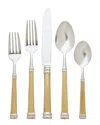 Ricci Argentieri Royal Bramasole 18/10 Stainless Steel Gold Plated 5pc Flatware Set, Service For 1