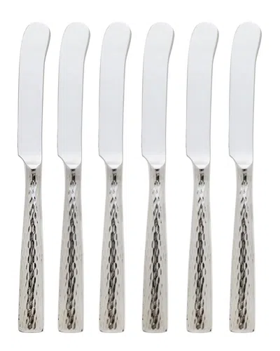 Ricci Argentieri Set Of 6 Anvil 18/10 Stainless Steel Pairing Knifes In Gray