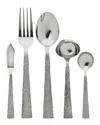 RICCI ARGENTIERI RICCI ARGENTIERI SLATE 18/10 STAINLESS STEEL 5PC HOSTESS SET