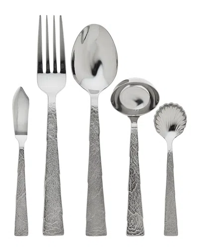 Ricci Argentieri Slate 18/10 Stainless Steel 5pc Hostess Set In Gray