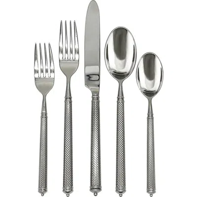 Ricci Argentieri Solitaire 5-piece Flatware Place Setting In Silver