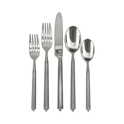 Ricci Argentieri Solitaire 5-piece Flatware Set In Silver