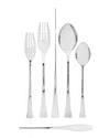 RICCI ARGENTIERI RICCI ARGENTIERI STELLAR 18/10 STAINLESS STEEL 5PC FLATWARE SET. SERVICE FOR 1