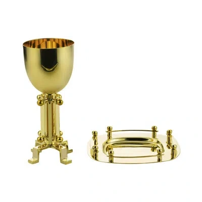 Ricci Argentieri Suspension 6.5" Kiddush Cup In Gold