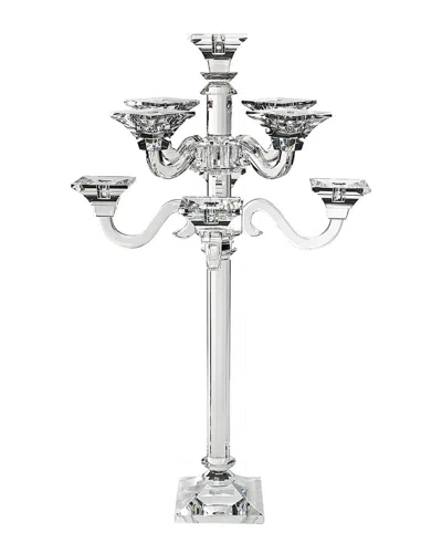 Ricci Argentieri Traditional Crystal 9 Light Candelabra In Gray