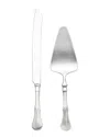 RICCI ARGENTIERI RICCI ARGENTIERI VIOLINI 18/10 STAINLESS STEEL SATIN 2PC CAKE KNIFE & SERVER SET