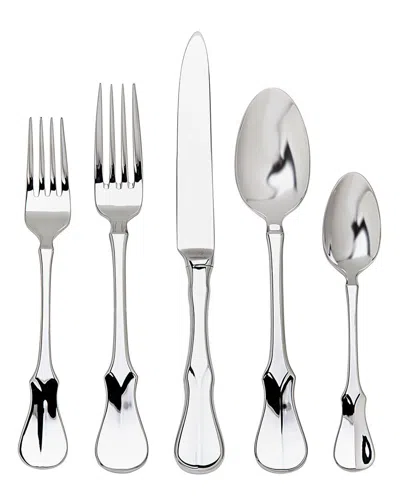 Ricci Argentieri Violino 18/10 Stainless Steel 20pc Flatware Set. Service For 4 In Gray